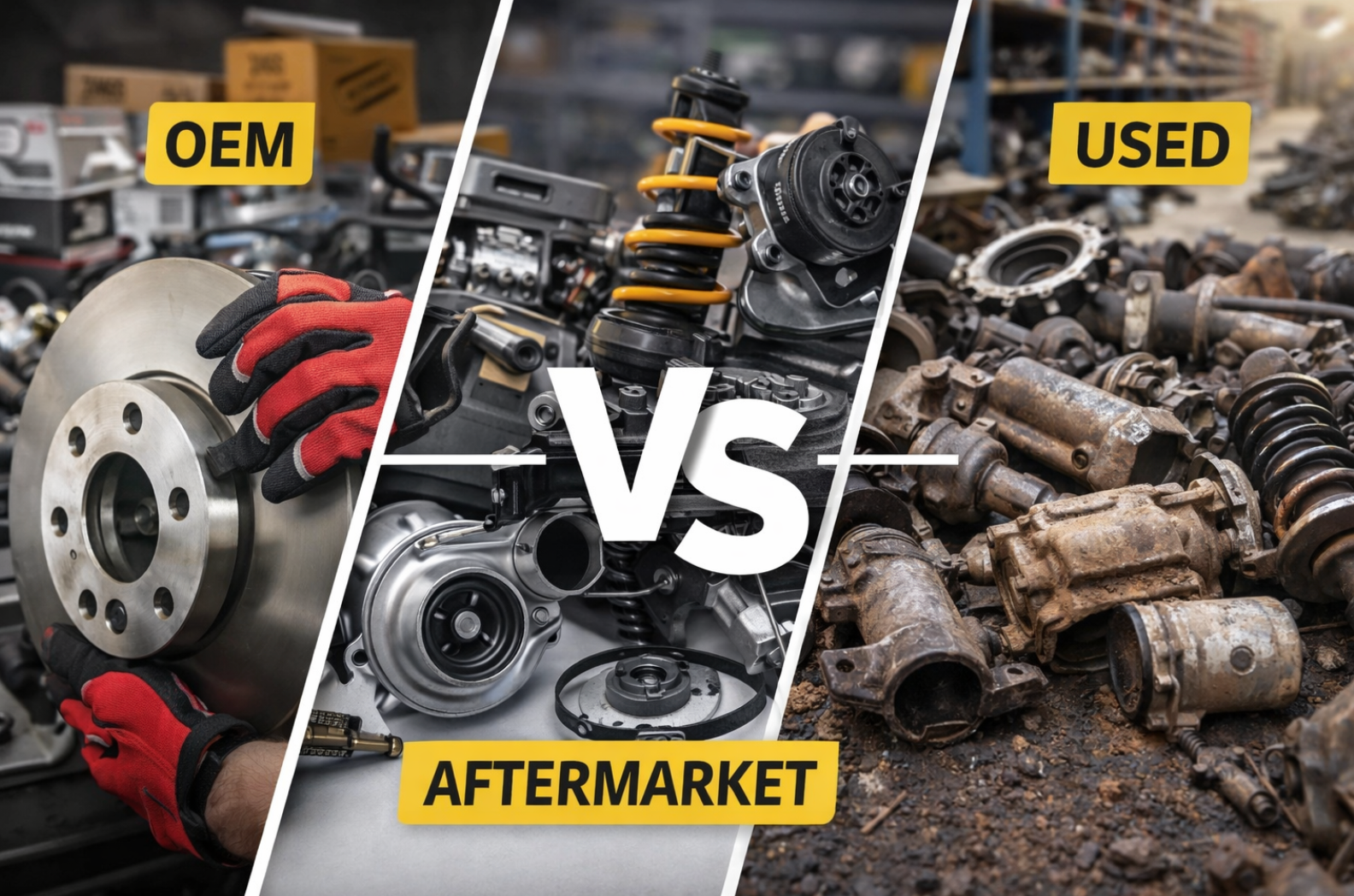 OEM, Aftermarket, Used Car Parts