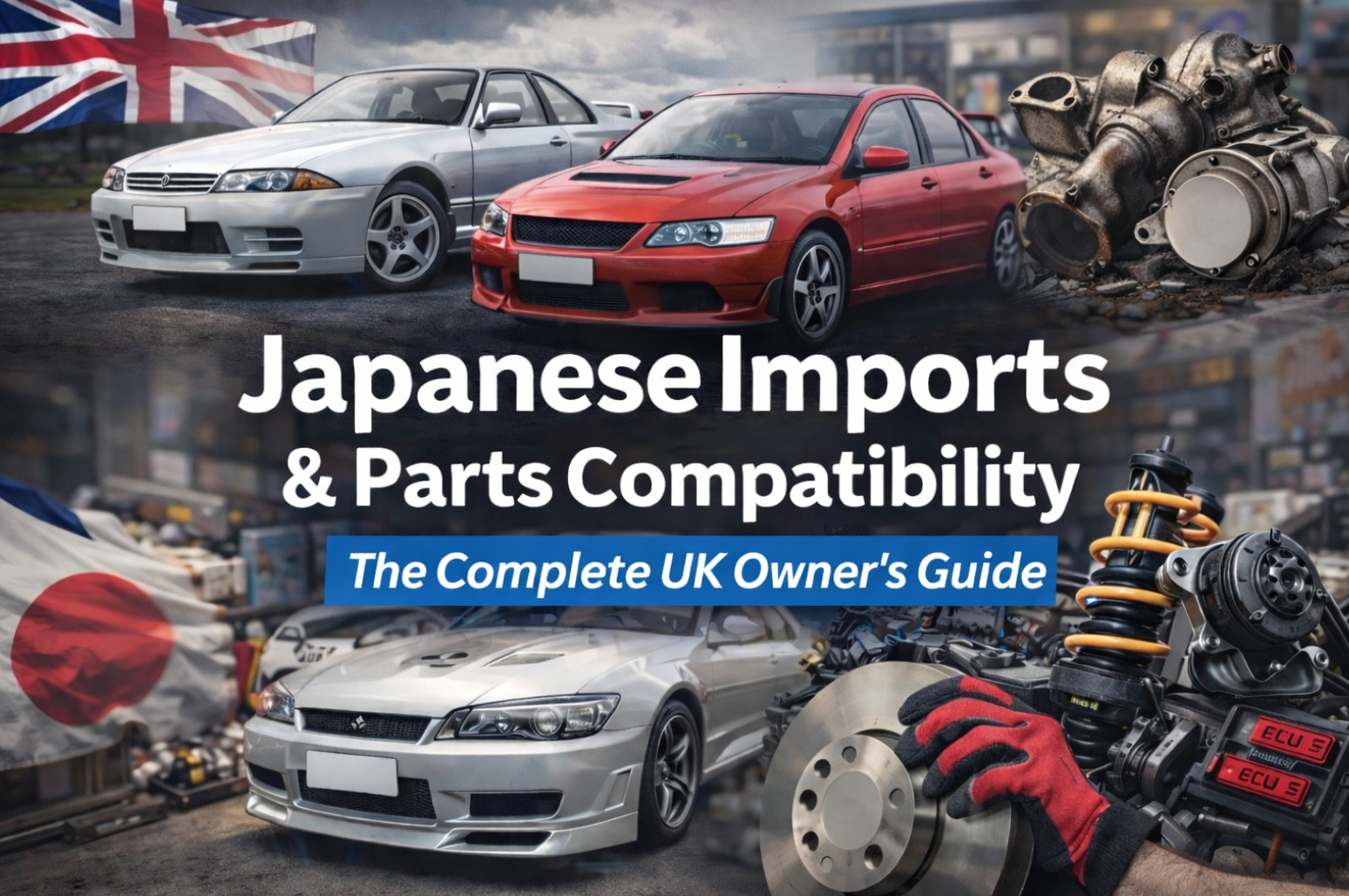 Japanese Imports & Parts Compatibility Guide for UK Owners, image of car parts and Japanese cars